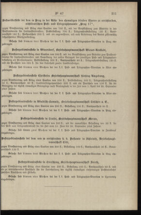 Post- und Telegraphen-Verordnungsblatt für das Verwaltungsgebiet des K.-K. Handelsministeriums 18970526 Seite: 5