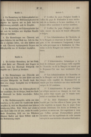 Post- und Telegraphen-Verordnungsblatt für das Verwaltungsgebiet des K.-K. Handelsministeriums 18970609 Seite: 5