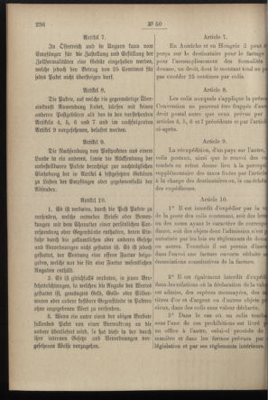 Post- und Telegraphen-Verordnungsblatt für das Verwaltungsgebiet des K.-K. Handelsministeriums 18970609 Seite: 6