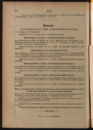 Post- und Telegraphen-Verordnungsblatt für das Verwaltungsgebiet des K.-K. Handelsministeriums 18970706 Seite: 12