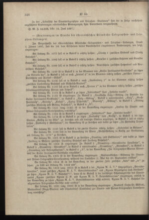 Post- und Telegraphen-Verordnungsblatt für das Verwaltungsgebiet des K.-K. Handelsministeriums 18970706 Seite: 8