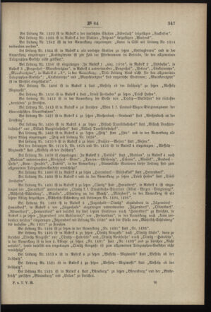 Post- und Telegraphen-Verordnungsblatt für das Verwaltungsgebiet des K.-K. Handelsministeriums 18970706 Seite: 9