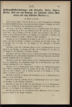 Post- und Telegraphen-Verordnungsblatt für das Verwaltungsgebiet des K.-K. Handelsministeriums 18970724 Seite: 3