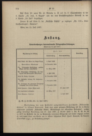 Post- und Telegraphen-Verordnungsblatt für das Verwaltungsgebiet des K.-K. Handelsministeriums 18970724 Seite: 4