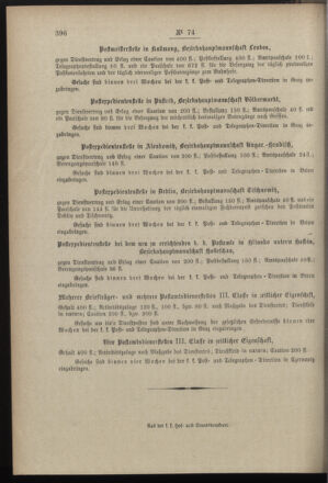 Post- und Telegraphen-Verordnungsblatt für das Verwaltungsgebiet des K.-K. Handelsministeriums 18970805 Seite: 4