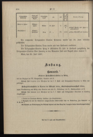 Post- und Telegraphen-Verordnungsblatt für das Verwaltungsgebiet des K.-K. Handelsministeriums 18970811 Seite: 4