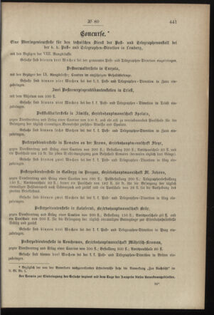 Post- und Telegraphen-Verordnungsblatt für das Verwaltungsgebiet des K.-K. Handelsministeriums 18970825 Seite: 3