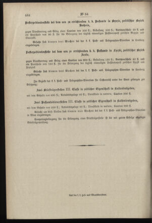 Post- und Telegraphen-Verordnungsblatt für das Verwaltungsgebiet des K.-K. Handelsministeriums 18970923 Seite: 8