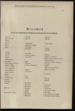 Post- und Telegraphen-Verordnungsblatt für das Verwaltungsgebiet des K.-K. Handelsministeriums 18970923 Seite: 9