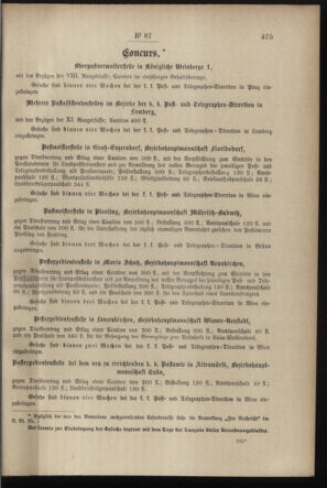 Post- und Telegraphen-Verordnungsblatt für das Verwaltungsgebiet des K.-K. Handelsministeriums 18970929 Seite: 3