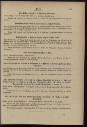 Post- und Telegraphen-Verordnungsblatt für das Verwaltungsgebiet des K.-K. Handelsministeriums 18971013 Seite: 3