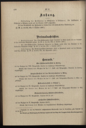 Post- und Telegraphen-Verordnungsblatt für das Verwaltungsgebiet des K.-K. Handelsministeriums 18971015 Seite: 2