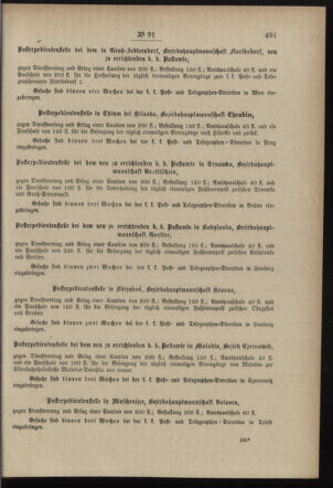 Post- und Telegraphen-Verordnungsblatt für das Verwaltungsgebiet des K.-K. Handelsministeriums 18971015 Seite: 3