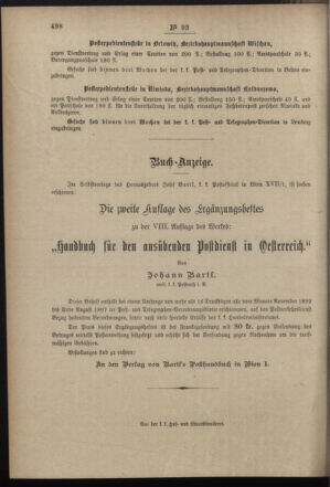 Post- und Telegraphen-Verordnungsblatt für das Verwaltungsgebiet des K.-K. Handelsministeriums 18971021 Seite: 4