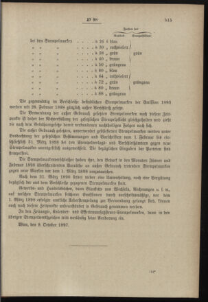 Post- und Telegraphen-Verordnungsblatt für das Verwaltungsgebiet des K.-K. Handelsministeriums 18971106 Seite: 3