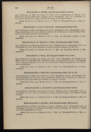 Post- und Telegraphen-Verordnungsblatt für das Verwaltungsgebiet des K.-K. Handelsministeriums 18971124 Seite: 6