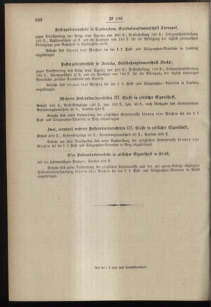 Post- und Telegraphen-Verordnungsblatt für das Verwaltungsgebiet des K.-K. Handelsministeriums 18971124 Seite: 8