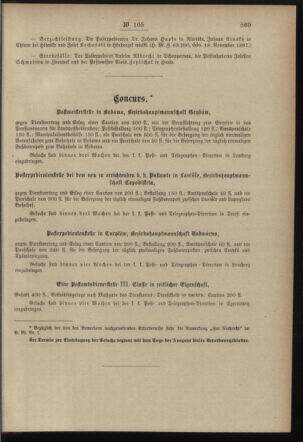 Post- und Telegraphen-Verordnungsblatt für das Verwaltungsgebiet des K.-K. Handelsministeriums 18971202 Seite: 7