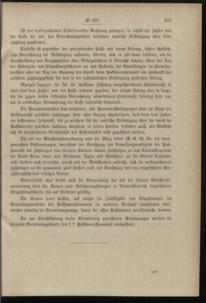 Post- und Telegraphen-Verordnungsblatt für das Verwaltungsgebiet des K.-K. Handelsministeriums 18971206 Seite: 3