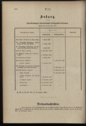 Post- und Telegraphen-Verordnungsblatt für das Verwaltungsgebiet des K.-K. Handelsministeriums 18971222 Seite: 4