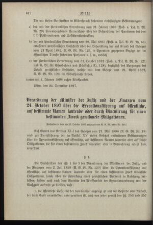 Post- und Telegraphen-Verordnungsblatt für das Verwaltungsgebiet des K.-K. Handelsministeriums 18971229 Seite: 2