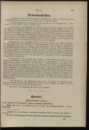 Post- und Telegraphen-Verordnungsblatt für das Verwaltungsgebiet des K.-K. Handelsministeriums 18971230 Seite: 3