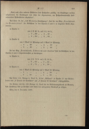 Post- und Telegraphen-Verordnungsblatt für das Verwaltungsgebiet des K.-K. Handelsministeriums 18971231 Seite: 74