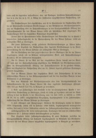 Post- und Telegraphen-Verordnungsblatt für das Verwaltungsgebiet des K.-K. Handelsministeriums 18980101 Seite: 15