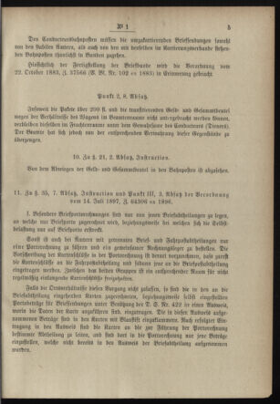 Post- und Telegraphen-Verordnungsblatt für das Verwaltungsgebiet des K.-K. Handelsministeriums 18980101 Seite: 5