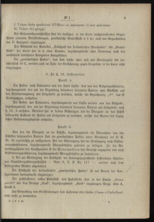 Post- und Telegraphen-Verordnungsblatt für das Verwaltungsgebiet des K.-K. Handelsministeriums 18980101 Seite: 9