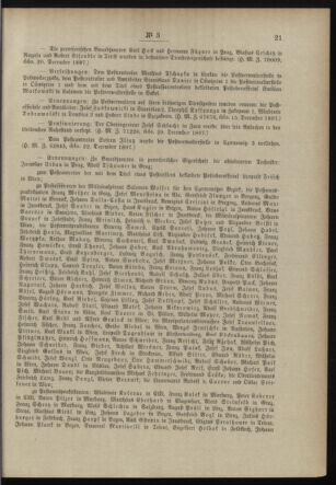 Post- und Telegraphen-Verordnungsblatt für das Verwaltungsgebiet des K.-K. Handelsministeriums 18980110 Seite: 5