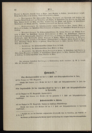 Post- und Telegraphen-Verordnungsblatt für das Verwaltungsgebiet des K.-K. Handelsministeriums 18980110 Seite: 6