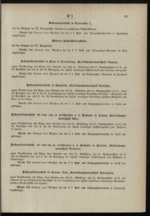 Post- und Telegraphen-Verordnungsblatt für das Verwaltungsgebiet des K.-K. Handelsministeriums 18980110 Seite: 7