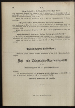 Post- und Telegraphen-Verordnungsblatt für das Verwaltungsgebiet des K.-K. Handelsministeriums 18980125 Seite: 4