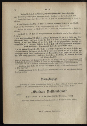 Post- und Telegraphen-Verordnungsblatt für das Verwaltungsgebiet des K.-K. Handelsministeriums 18980203 Seite: 4