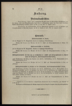 Post- und Telegraphen-Verordnungsblatt für das Verwaltungsgebiet des K.-K. Handelsministeriums 18980204 Seite: 4