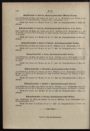 Post- und Telegraphen-Verordnungsblatt für das Verwaltungsgebiet des K.-K. Handelsministeriums 18980301 Seite: 4