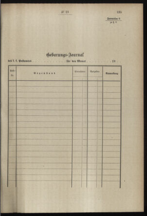 Post- und Telegraphen-Verordnungsblatt für das Verwaltungsgebiet des K.-K. Handelsministeriums 18980308 Seite: 31