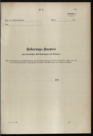 Post- und Telegraphen-Verordnungsblatt für das Verwaltungsgebiet des K.-K. Handelsministeriums 18980308 Seite: 33