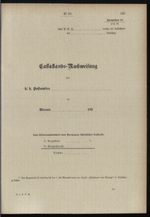 Post- und Telegraphen-Verordnungsblatt für das Verwaltungsgebiet des K.-K. Handelsministeriums 18980308 Seite: 41