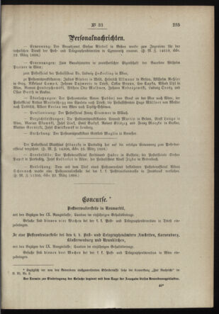 Post- und Telegraphen-Verordnungsblatt für das Verwaltungsgebiet des K.-K. Handelsministeriums 18980404 Seite: 3