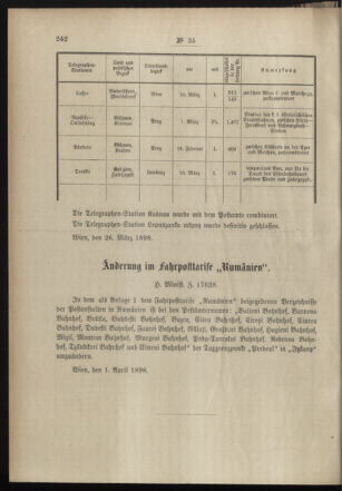 Post- und Telegraphen-Verordnungsblatt für das Verwaltungsgebiet des K.-K. Handelsministeriums 18980408 Seite: 2