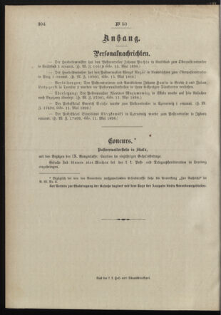 Post- und Telegraphen-Verordnungsblatt für das Verwaltungsgebiet des K.-K. Handelsministeriums 18980523 Seite: 2