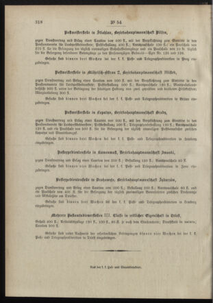 Post- und Telegraphen-Verordnungsblatt für das Verwaltungsgebiet des K.-K. Handelsministeriums 18980606 Seite: 4