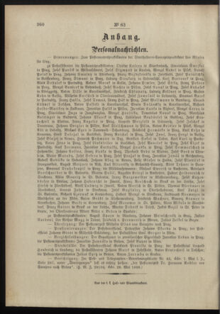 Post- und Telegraphen-Verordnungsblatt für das Verwaltungsgebiet des K.-K. Handelsministeriums 18980701 Seite: 8