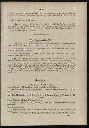 Post- und Telegraphen-Verordnungsblatt für das Verwaltungsgebiet des K.-K. Handelsministeriums 18980719 Seite: 3