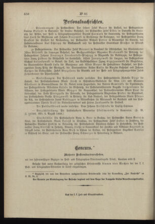 Post- und Telegraphen-Verordnungsblatt für das Verwaltungsgebiet des K.-K. Handelsministeriums 18980820 Seite: 4