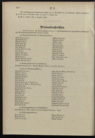 Post- und Telegraphen-Verordnungsblatt für das Verwaltungsgebiet des K.-K. Handelsministeriums 18980829 Seite: 6