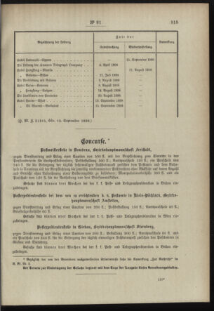 Post- und Telegraphen-Verordnungsblatt für das Verwaltungsgebiet des K.-K. Handelsministeriums 18980924 Seite: 3