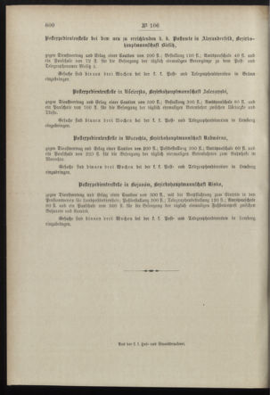 Post- und Telegraphen-Verordnungsblatt für das Verwaltungsgebiet des K.-K. Handelsministeriums 18981103 Seite: 4